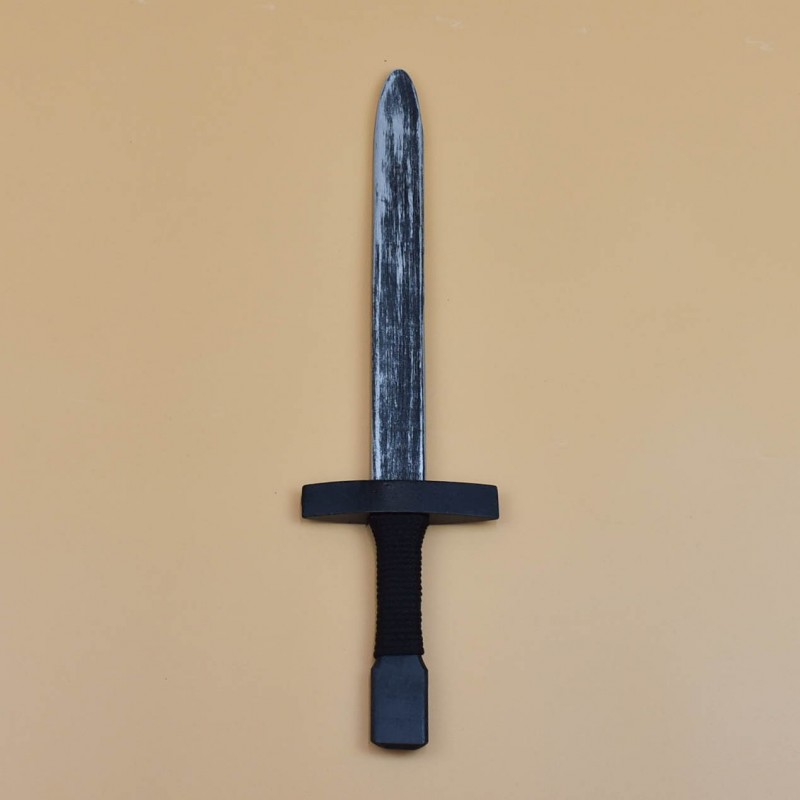 DSK19 Stredoveká detská drevená zbraň - Talianský meč Čierna