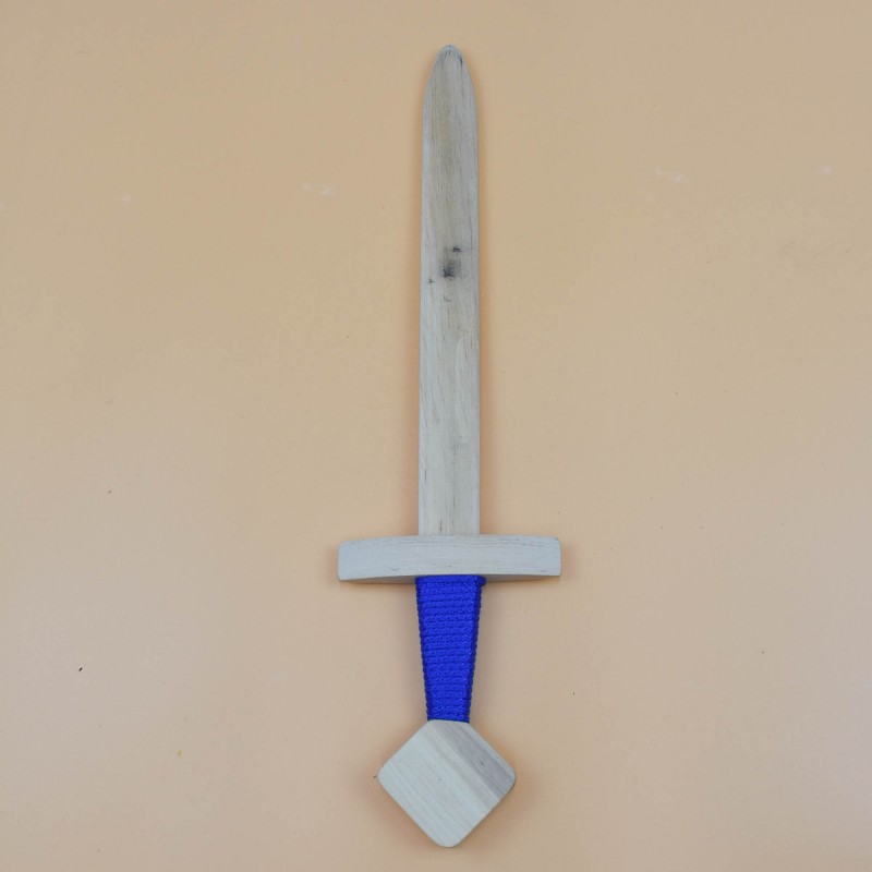 DSK23 Stredoveká detská drevená zbraň - Francúzsky meč Béžová