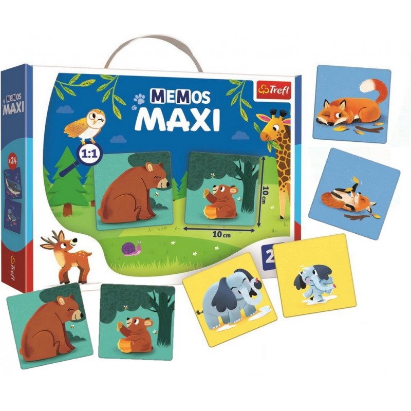 022681 TREFL Maxi pexeso pre najmenších - Zvieratká s mláďatkami - 24ks