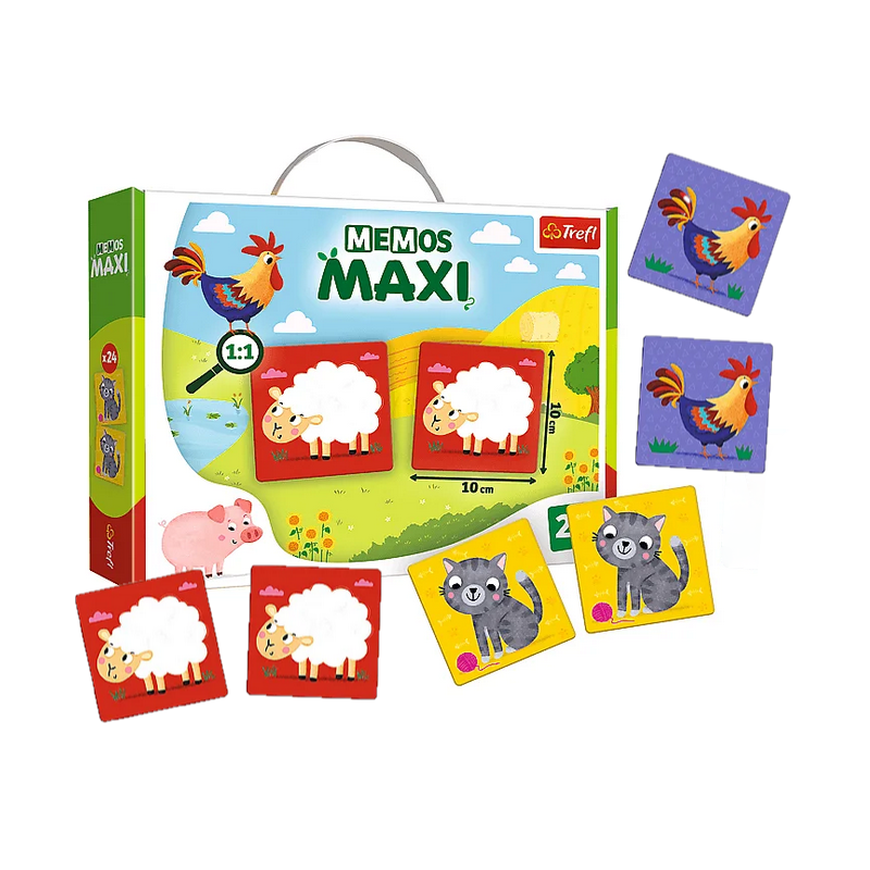 022667 TREFL Maxi pexeso pre najmenších - Zvieratká - 24ks