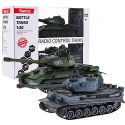 RC tanky v mierke 1:28 - T-34 vs Tiger