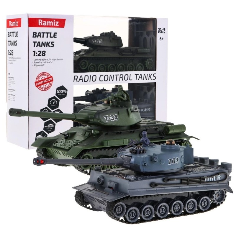 ZRC.99824 RC tanky v mierke 1:28 - T-34 vs Tiger