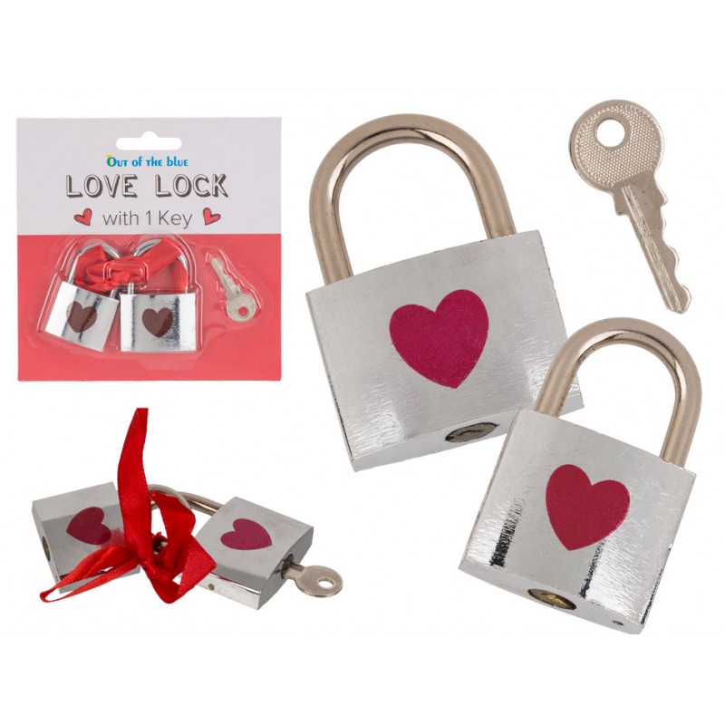 62/6132 Zámky pre zamilovaných s 1 kľúčom - Love Lock
