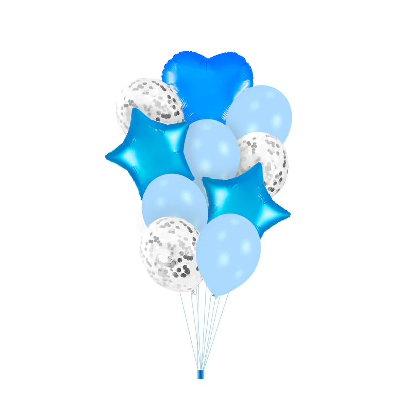 E-shop 400670 DR Set balónov - Party mix Jola 10ks Modrá