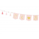 Bavlnený banner - Oh baby, ružový 2,5m