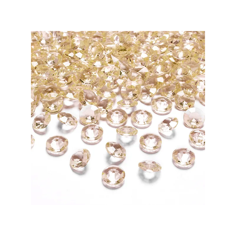 ADC12-019 Party Deco Diamantové konfety - 12mm Zlatá