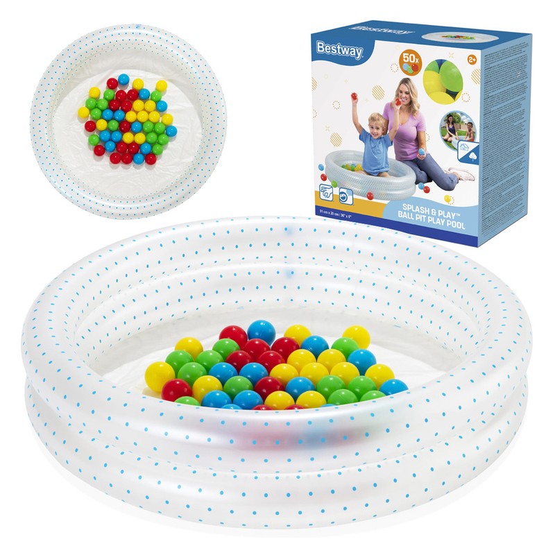 51141 NI BESTWAY Dětský bazének s barevnými míčky - Bestway - Dots