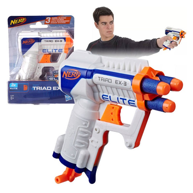 E-shop ZA4578 HASBRO Mini pištoľ - Nerf - N-Strike Elite Traid Ex-3