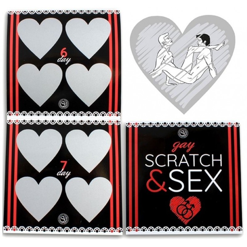 37-6230 Seškrabovací obrázky s polohami - Scratch & Sex - Gay 