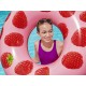 Veľký plavecký kruh - Raspberry - Bestway 119 cm