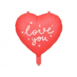 Fóliový balón - Srdiečko "Love you" 45cm