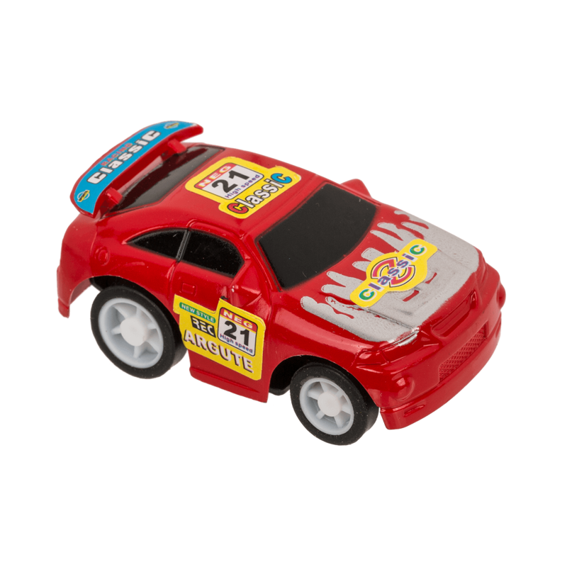 475919 Mini závodné autíčko pre deti - Pull Back 5,5x4 cm Červená