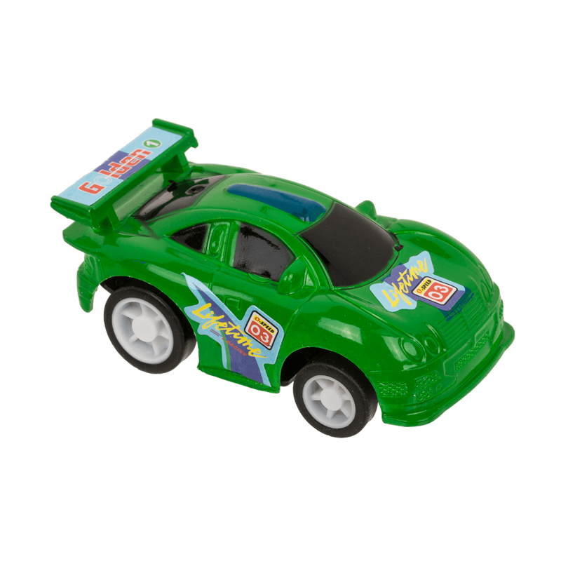 Levně 475919 Mini závodní autíčko pro děti - Pull Back 5,5x4 cm Světle zelená