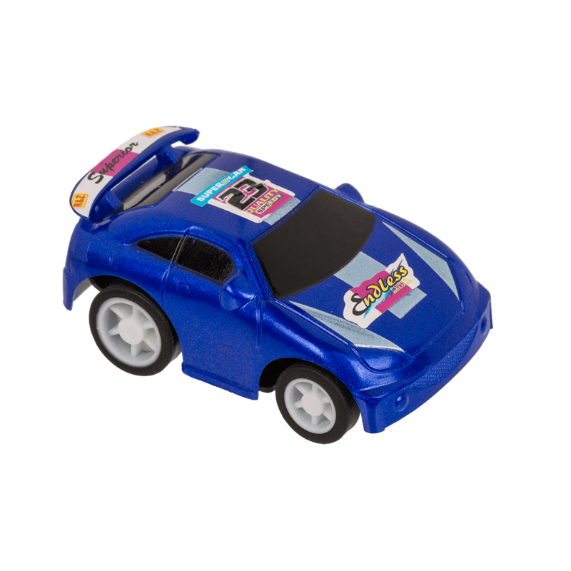 Levně 475919 Mini závodní autíčko pro děti - Pull Back 5,5x4 cm Tmavě modrá