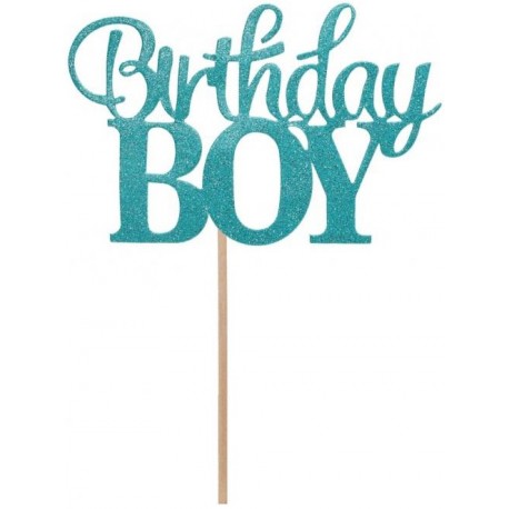 Zápich na tortu - Birthday Girl / Birthday Boy - 10x7 cm