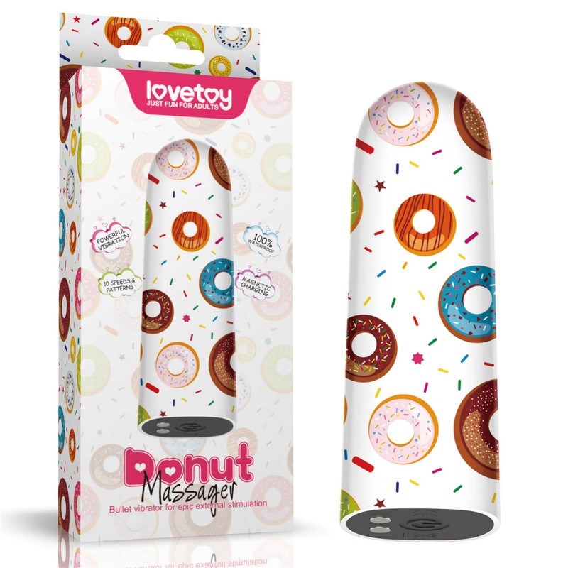 E-shop 10-LV230212 Nabíjateľný vibrátor - Sweet Donuts