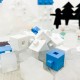 Pružné kocky Abino Frosty - Arktické kráľovstvo 102ks