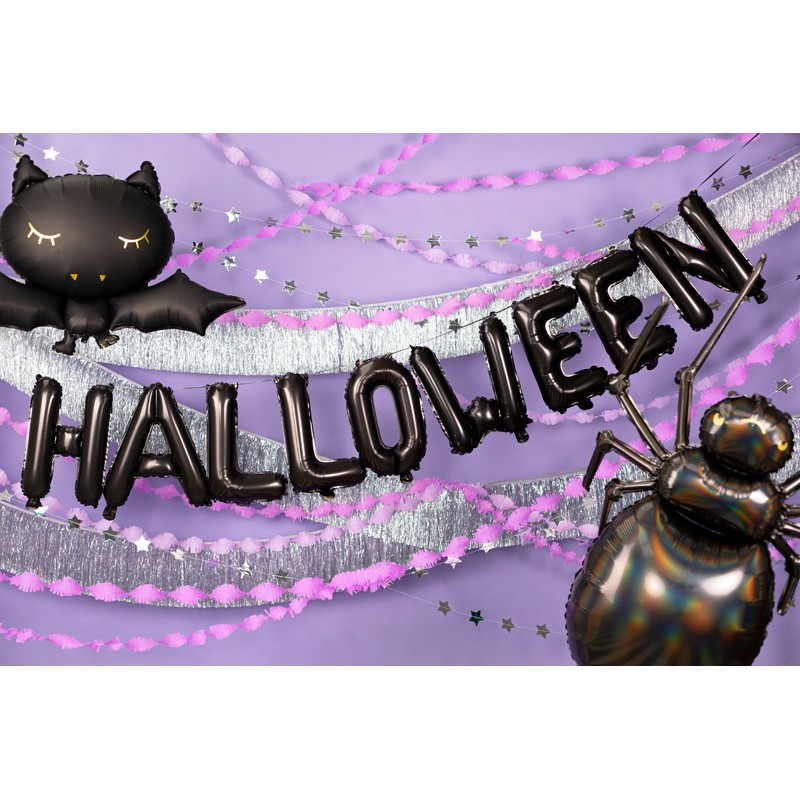 E-shop FB216 Party Deco Balónová girlanda - "Halloween" - čierna 280x46 cm