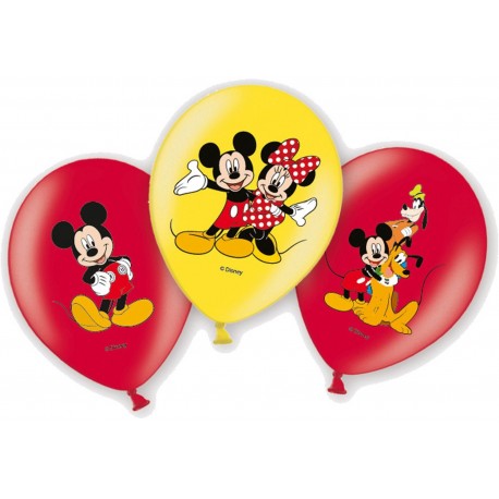 Set latexových balónov - Mickey a priatelia, 28cm (6ks)