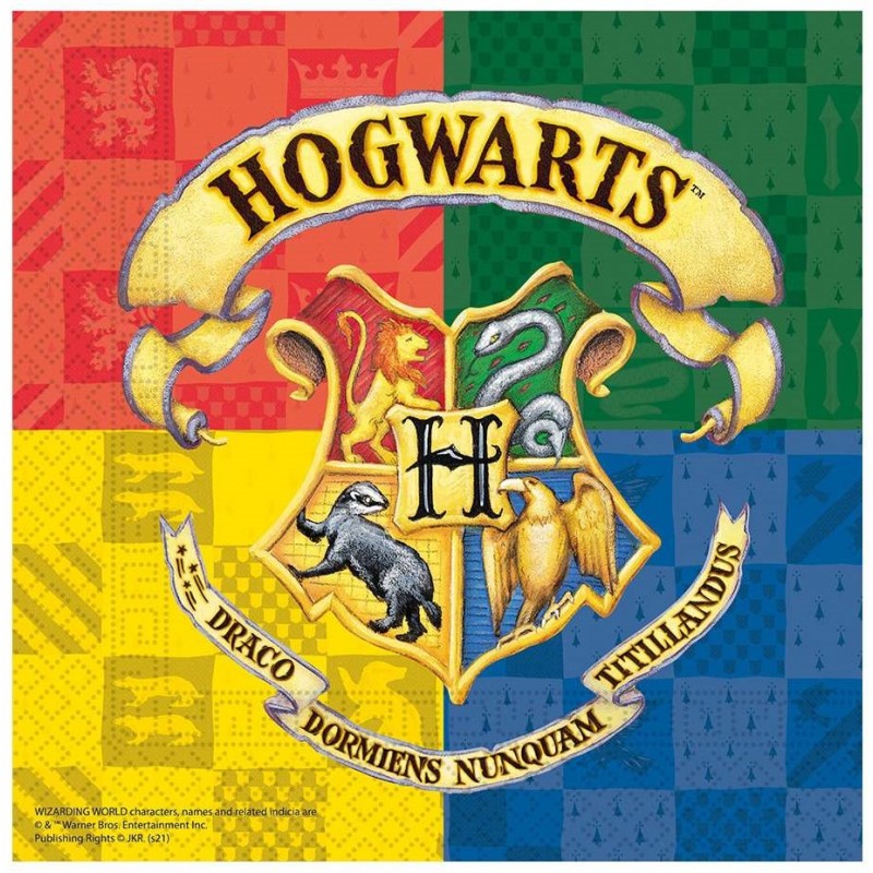 93366 Godan Papierové servítky - Hogwarts - 33x33 cm 