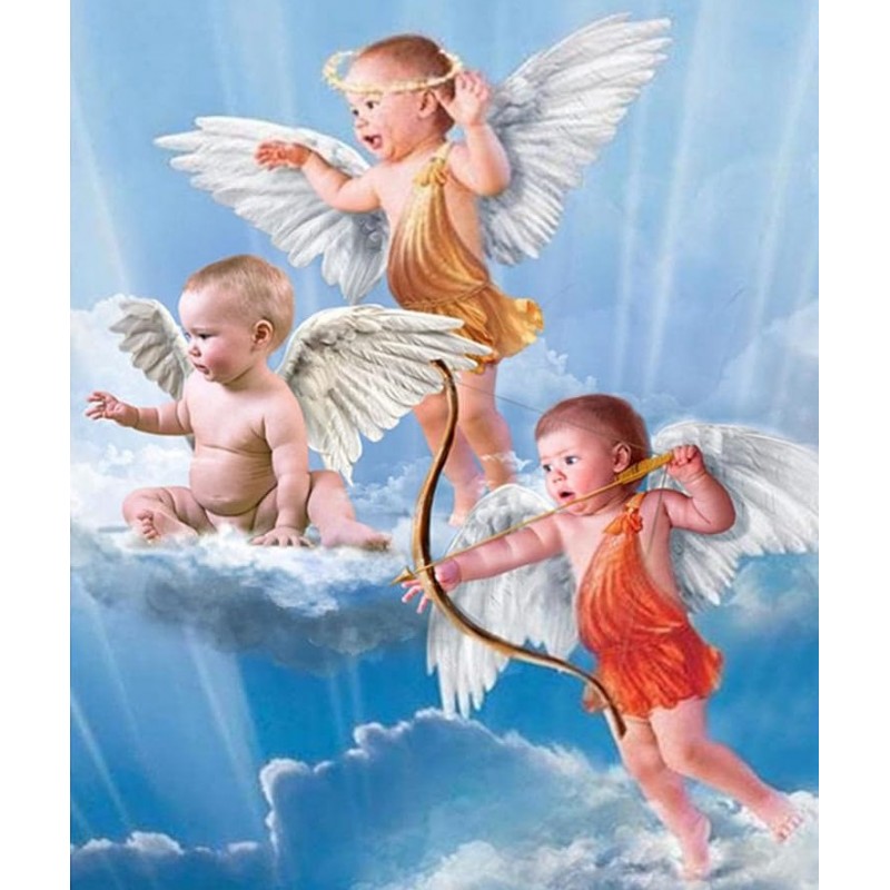 Levně 785350 NORIMPEX 5D Diamantová mozaika - Baby Angels