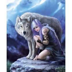 5D Diamantová mozaika - Wolf's Bride