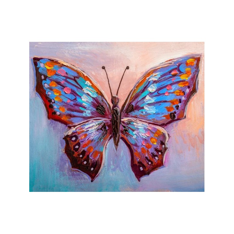 785503 NORIMPEX 5D Diamantová mozaika - Maľovaný motýľ 