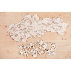 Puzzle v drevenej krabičke - Slovensko - Najznámejšie zrúcaniny