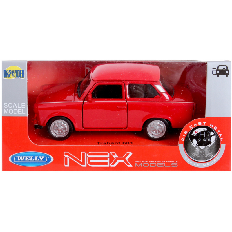 008805 Kovový model auta - Nex 1:34 - Trabant 601 Červená