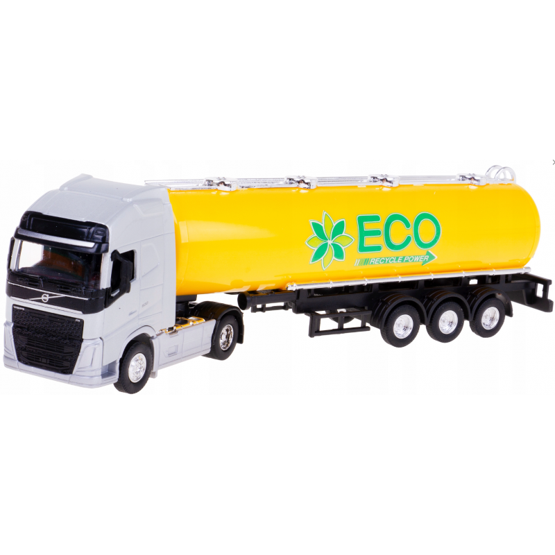 580179 Kovový model - Transporter s návesom 1:64 - Volvo FH - Eco Recycle 