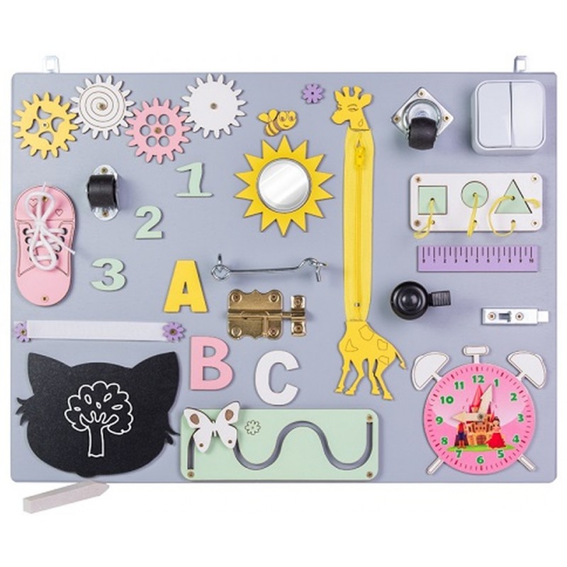 E-shop 4423_1 Detská zmyslová manipulačná tabuľka - Little Princess 50x37,5cm