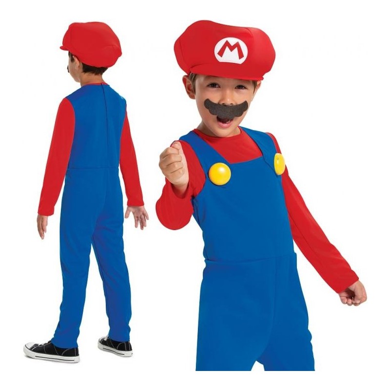 Levně 115799K Godan Dětský kostým - Super Mario (7-8 let)