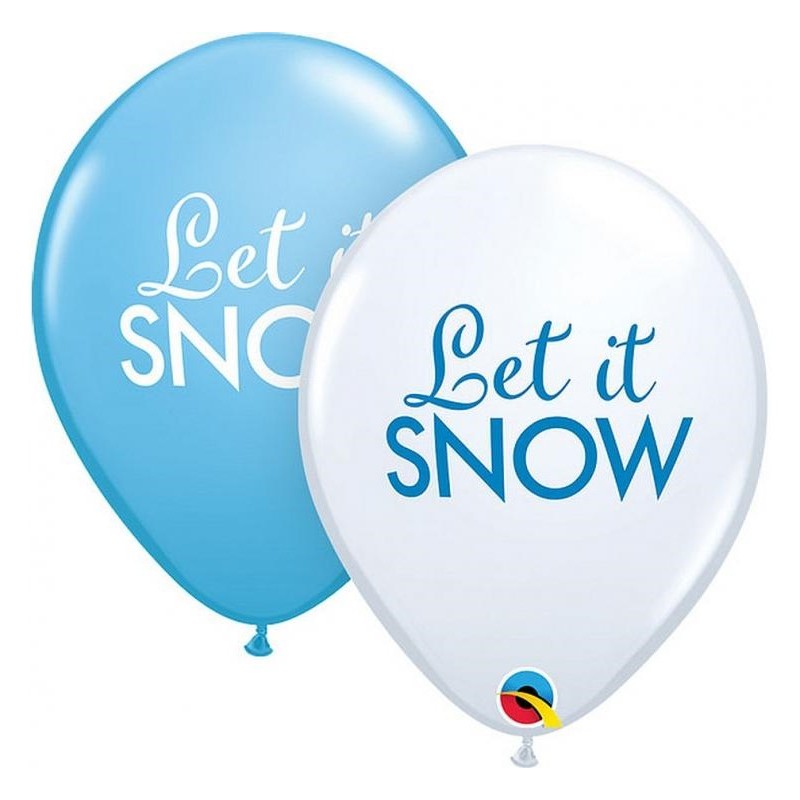 E-shop 97491 Godan Set latexových balónov - Let it Snow, 30cm (6ks)
