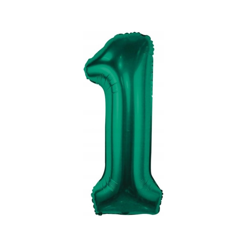 Levně CH-B8B1 GRABO Fóliový balón - smaragdově zelený - číslo, 86 cm 1