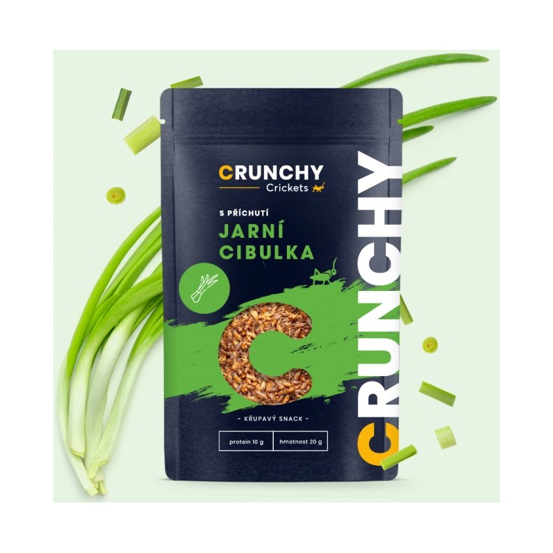 E-shop Crunchy Cricket s príchuťou JARNÁ CIBUĽKA 20 g