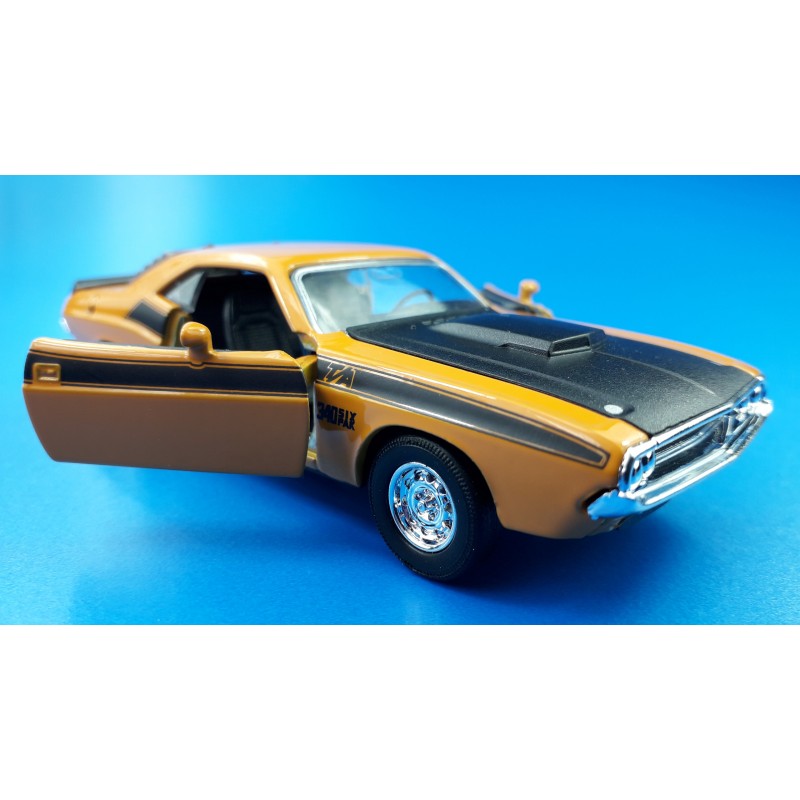 008805 Kovový model auta - Nex 1:34 - 1970 Dodge Challenger T/A Žltá