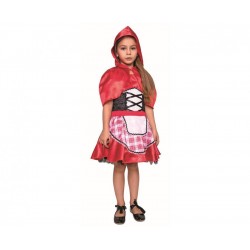 Dievčenský kostým - Červená čiapočka - 120 - 130cm