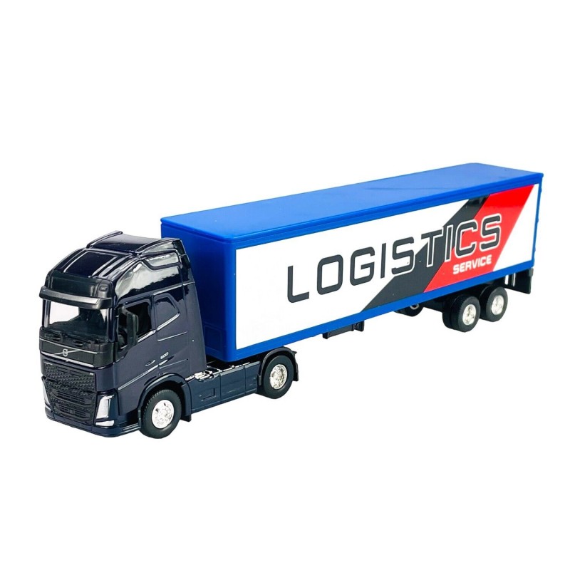 580179 Kovový model - Transporter s návesom 1:64 - Volvo FH - Global Logistic 