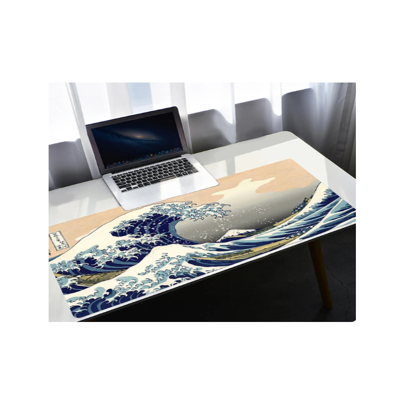 E-shop 06319 DR Podložka pod myš - 90x40cm - Kanagawa waves