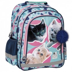 Detský dvojkomorový ruksak - Happy cats