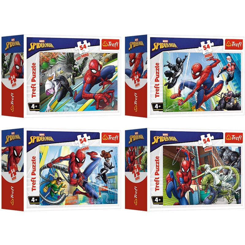 E-shop 54164 TREFL Mini puzzle - Spiderman - sada 4ks