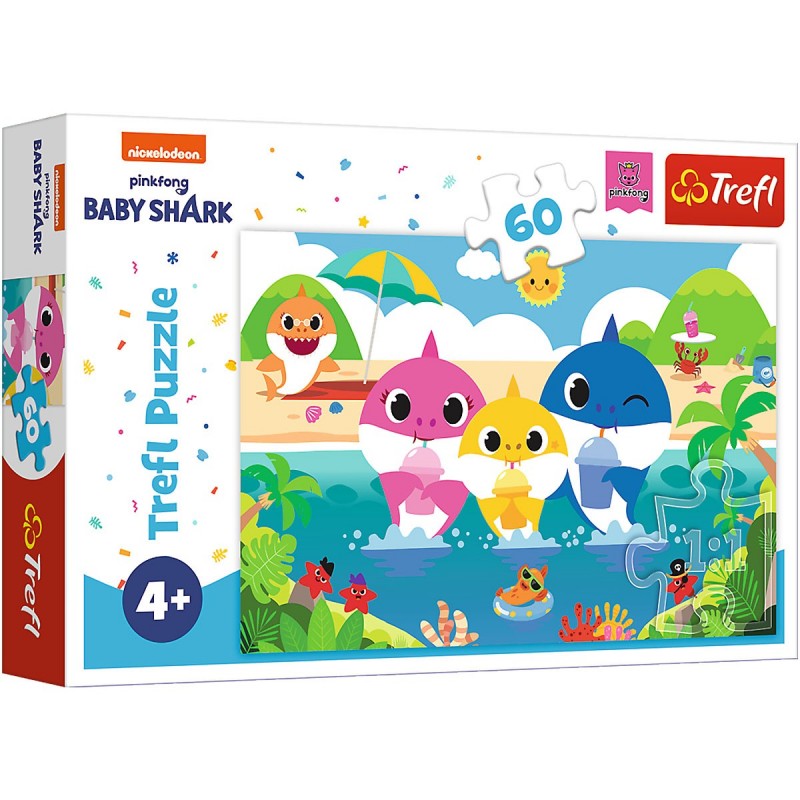 E-shop 17370 TREFL Detské puzzle - Baby shark II. - 60ks