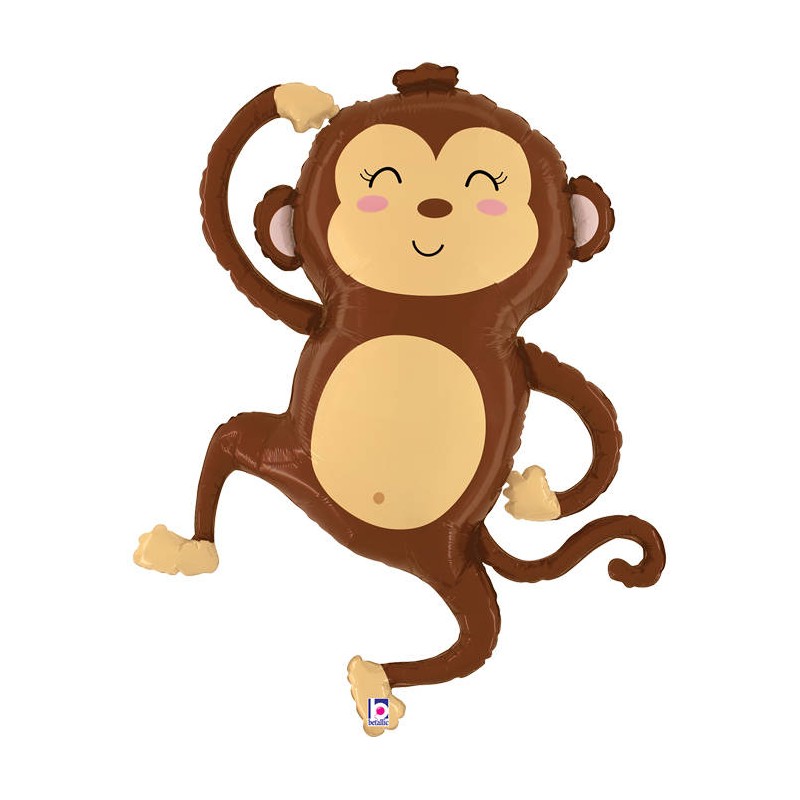 Levně 25209-P Fóliový balón - Radostná opička - 104cm