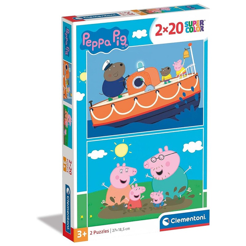 247974 Detské puzzle - Peppa Pig III. - Sada 2x20ks 