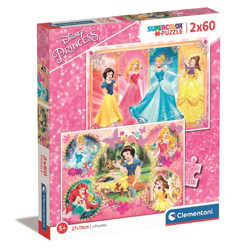 E-shop 071333 Detské puzzle - Disney Princess II. - Sada 2x60ks