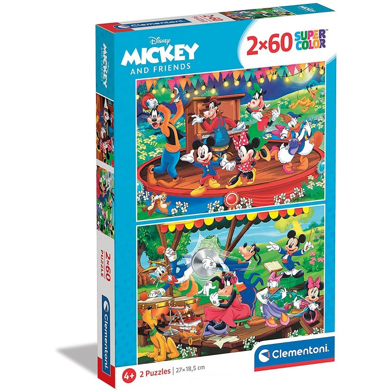 E-shop 216208 Detské puzzle - Disney Mickey II. - Sada 2x60ks