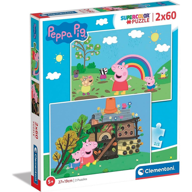 Levně 216222 Dětské puzzle - Peppa Pig II. - Sada 2x60ks