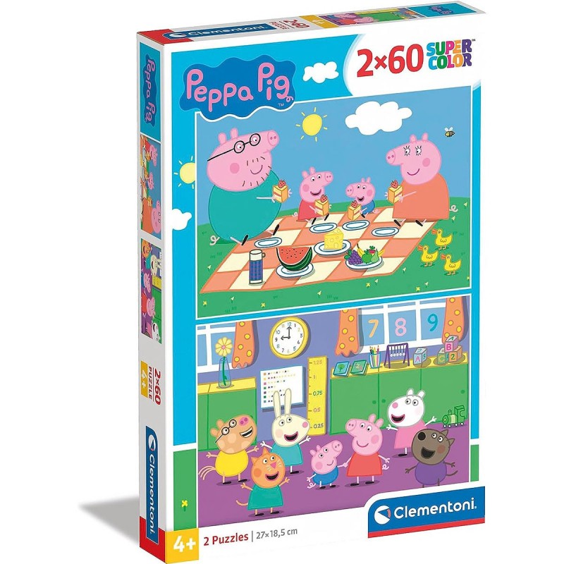 Levně 247936 Dětské puzzle - Peppa Pig III. - Sada 2x60ks