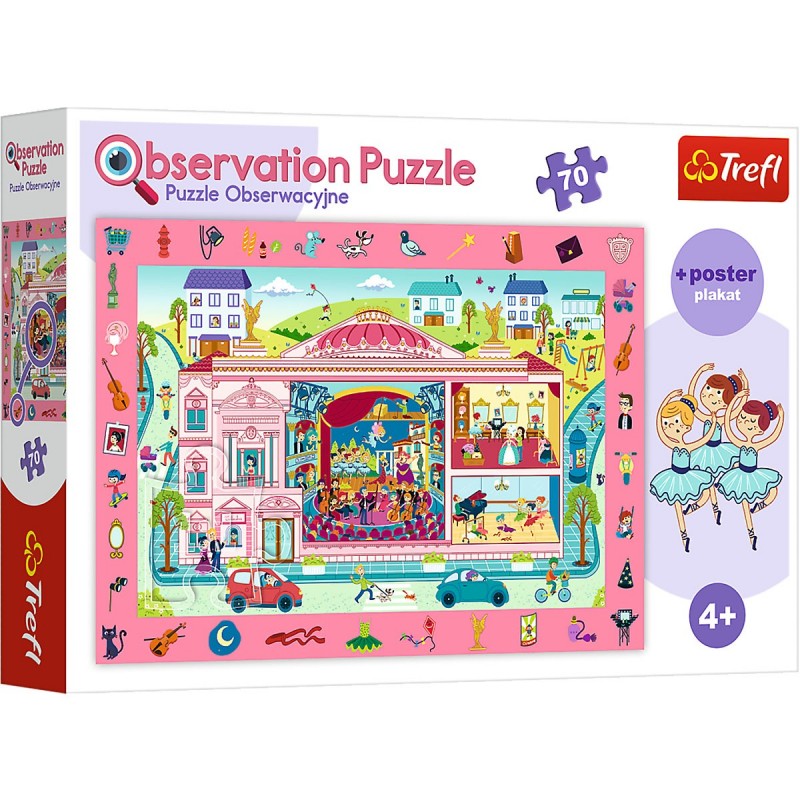 Levně 15533 Dětské puzzle - Big pink house - 70ks