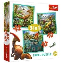 Detské puzzle - Dinosaurus - 3v1